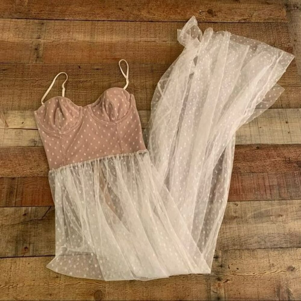 White Fox Totally Bangin' Mesh Maxi Dress